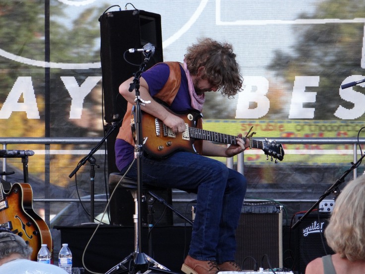 We visited during the fall festival in Bend.  Here the guitarist from Hillstomp lays down some percussive grooves.